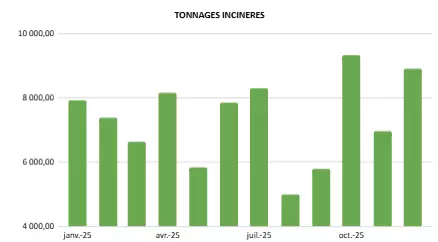 Déchets incinérés 2025
